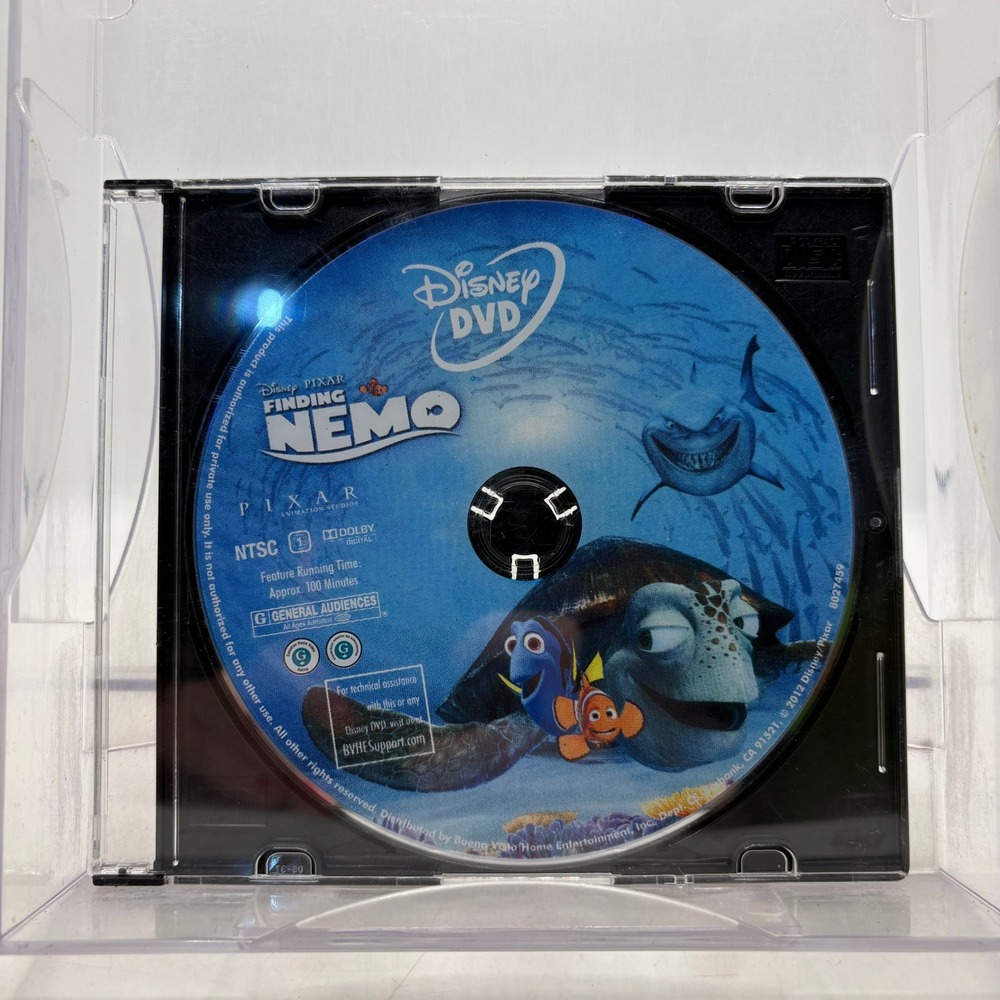 Disney Pixar Finding Nemo DVD Disc Only NTSC G Rated 100 Minutes 8027459